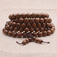 Yanqi 6-20mm wood sandalwood prayer beads elastic bracelet men jewelry Authentic African Buddha wood bead bracelet beads