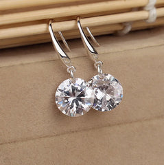 D VVS1 Moissanite Drop Earrings For Women GRA Certified Diamond Hanging Earrings Wedding Jewelry S925 Silver Plated PT950