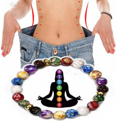 7 Chakras Healing Reiki Stone Bracelet for Women Men Yoga Reiki Healing Energy Beads Volcanic Stone Lose Weight Bangle Jewelry